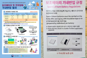 보조배터리 반입 기준